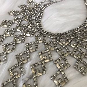 Vintage (Genuine 1920’s) Rhinestone Bib Necklace